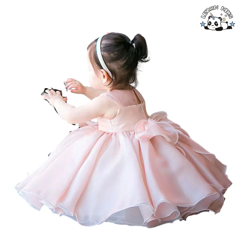 LEZONKIDS - Atacado Novas Inovações de vestido de baile de princesa com pérolas para meninas